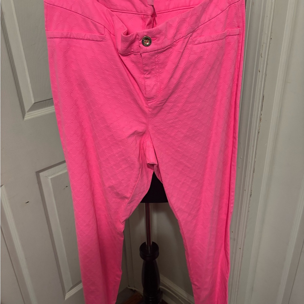 Lilly Pulitzer Kelly Tiki Pink Bottoms Size 14